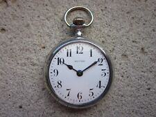 OROLOGIO DA TASCA SICURO REMONTOIR SUISSE CASSA ARGENTO CIPOLLA TASCHINO ANTICO