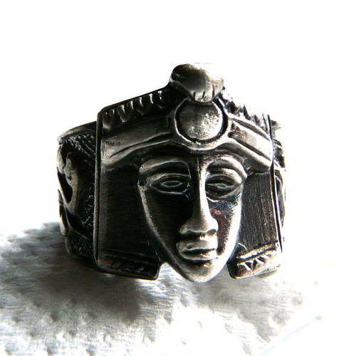 Anello con faraone argento - con,