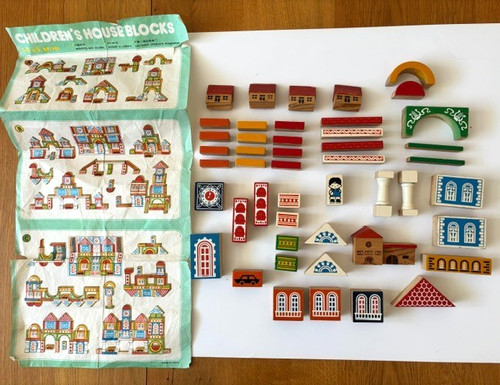 Blocchi casa bambini vintage - bambini,