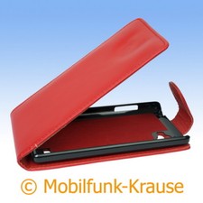 Custodia flip astuccio custodia cellulare custodia per LG P880 Optimus 4X HD (rosso)