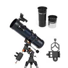 Celestron telescopio equatoriale Astromaster 130EQ 650 Newton (260X) + Adattator