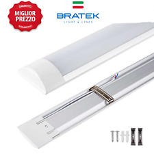 Plafoniera Reglette Neon Led Soffitto 60 120 Luce Fredda Naturale barra piatta