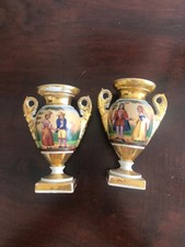 coppia di vasi impero porcellana di parigi