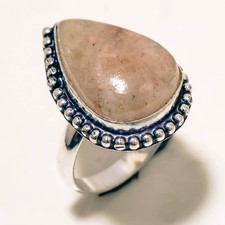 Anello gioiello antico regalo etnico moda fatto a mano pietra del sole...