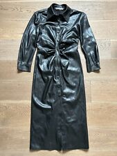 Vestito camicia Zara in similpelle nera tg. M