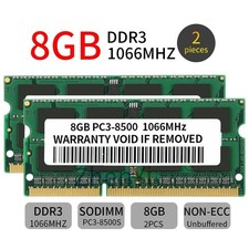 16 GB 2x 8 GB DDR3 PC3-8500