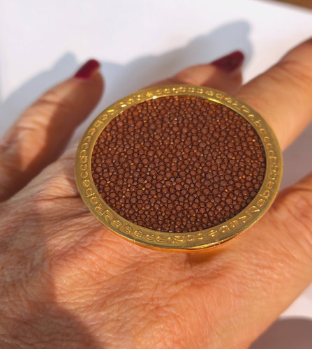 Anello cocktail in bronzo - ,