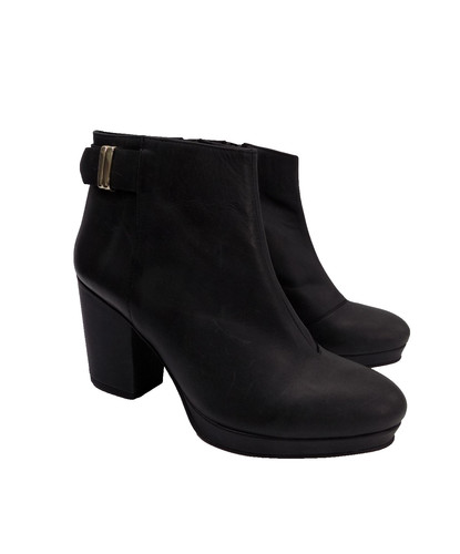Office boots black leather - boots, uk