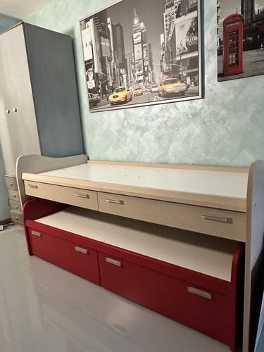 Letto castello scorrevole - letto,