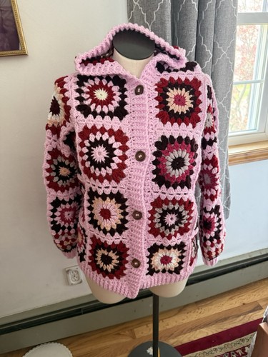 Cardigan lungo granny square - lungo,
