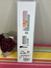 GEEZER Tastiera e Mouse Wireless Combo Bean Verde Colorato Tasto Rotondo "NO USB"