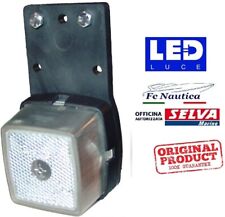 1 FANALE LUCE LATERALE D'INGOMBRO PER CARRELLO BARCA GOMMONE RIMORCHIO UNIVERSAL