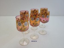 6 bicchieri da vino vetro