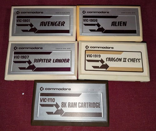 Commodore vic cartucce - 5x,