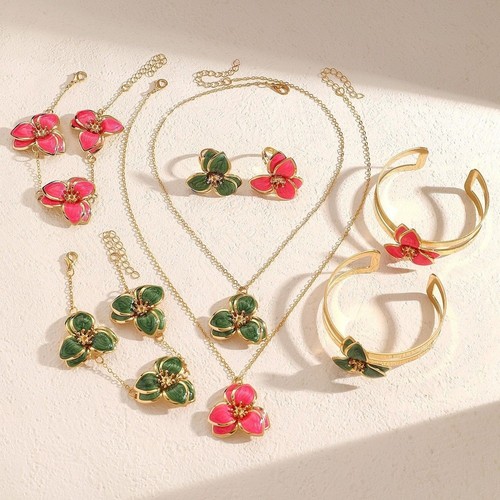 Set gioielli fiori vintage