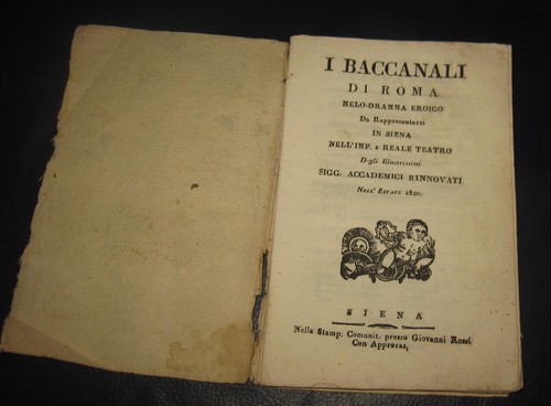 1820 baccanali roma - 1820, di