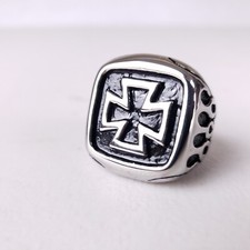 Anello Uomo Biker Croce Ferro
