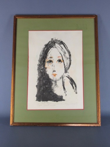 Quadro dipinto volto - quadro, donna