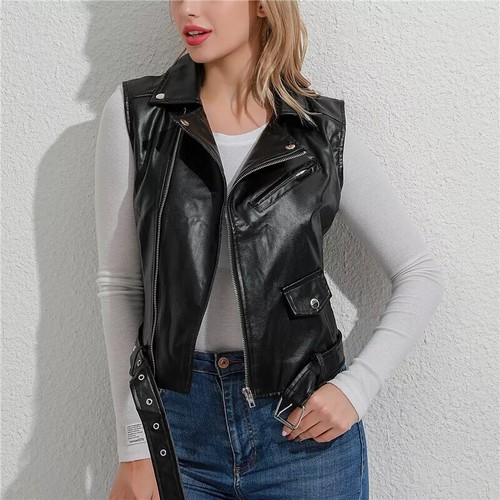 Gilet pelle moto d epoca - gilet,