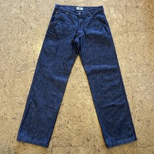 Jeans vintage anni 80 Giorgio Armani Cargo lavaggio scuro larghi vestibilità rilassata 32x35
