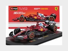 1:43 BURAGO Ferrari F1 Sf-25 2025 Charles Leclerc +Pilot & Showcase BU36852-L