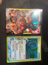 Lotto carte pokemon Volcanion xy185 rayquaza delta species stamped holon phantom