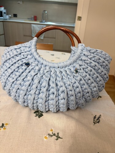 Borsa uncinetto fatta mano - borsa, a