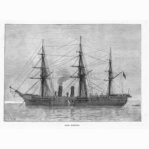 Hms boadicea nave - boadicea, regia