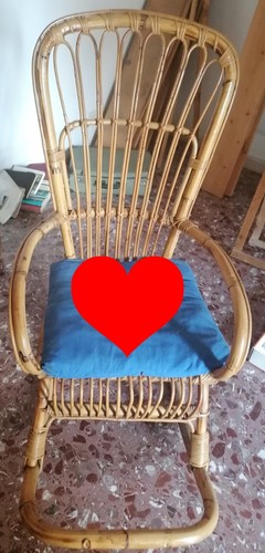 Sedia dondolo vintage di - sedia, a