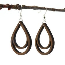 Orecchini in legno gioielli in