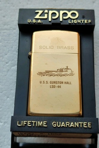 Zippo slim solid brass - slim,