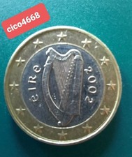 1 Euro Eire 2002-arpa Celtica, Divisionale-"PRIMO EURO CONIATO IN IRLANDA "
