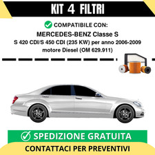 Kit 4 Filtri Tagliando per