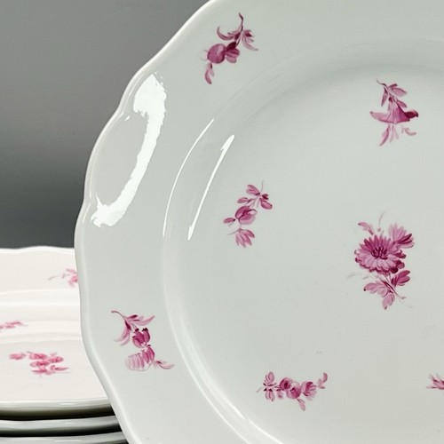 Meissen piatti fiori - meissen, rosa