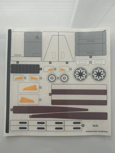 New lego sticker sheet - new,