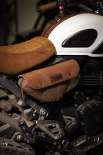 Coppia borse laterali in pelle