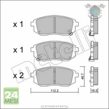 Kit Pastiglie freno Metelli