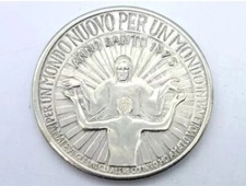 MEDAGLIA/MONETA-ANNO SANTO 1975 GIUBILEO-PER UN MONDO NUOVO-MEDAL COIN-VINTAGE