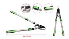 Cesoia per Siepi Telescopica Regolabile 69-100cm Tagliasiepi Manuale Leggera e P