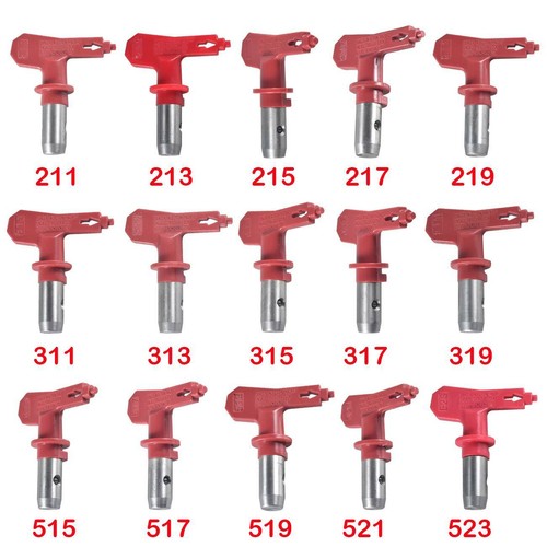 Red airless spray gun tips - red,