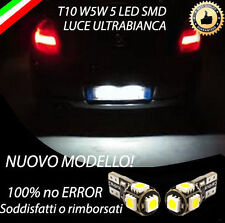 COPPIA LUCI TARGA LED BIANCHI BMW SERIE 1 E87 T10 W5W CANBUS NO ERROR