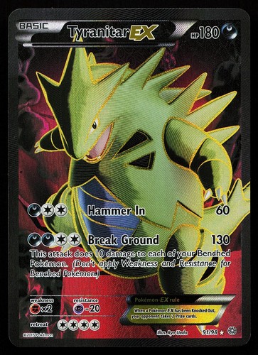 Carta pokemon tyranitar - carta, ex