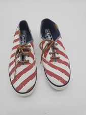 Sneakers Oxford Keds donna bandiera americana tela stringate taglia US 7 EU taglia 37,5 