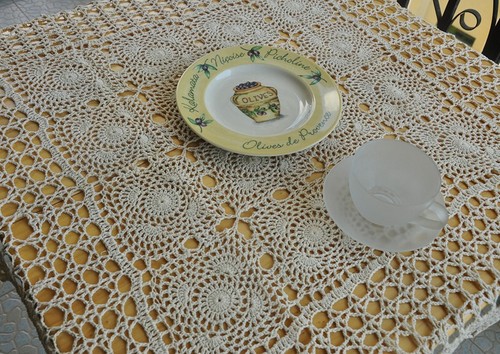 Tovaglia copri centrino cotone