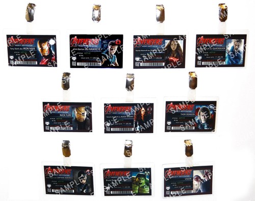 Avengers superhero badges - superhero, id