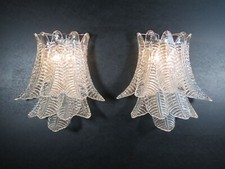RESERVED - Three wall sconces  of vintage Murano Six-Tier Felci wall sconces