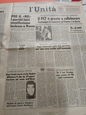 L'UNITA' 1981 BERLINGUER A MARGHERA MINO PECORELLI OP P2 REFERENDUM ABORTO