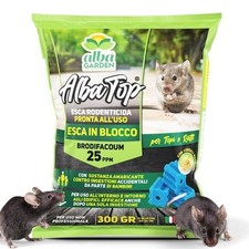 Esca Per Topi Professionale Potente Topicida In Blocchi Paraffinati 300 g