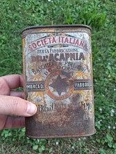 Acapnia Baschieri Vecchia Scatola Polvere Sparo WW2 No Elmetto Adrian 