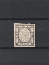 Province Napoletane1861 1gr. nero nuovo linguellato MH leggera piega orizzontale